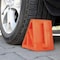Stalwart Wheel Chocks 2-Pack - 3 Ton Capacity Parking Block Set for RV, Motorcycle by Orange, 2PK 75-CAR2022 - alternate 5